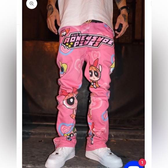 AONE4SURE The Powerpuff Girls Pink Unisex Pants - Picture 5 of 13